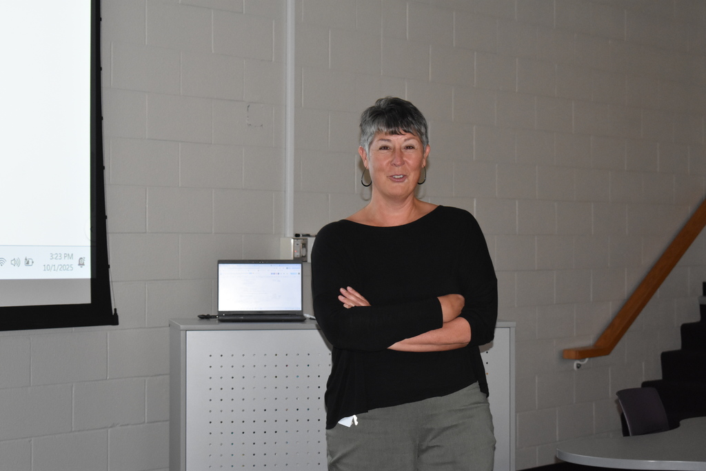 Marsha Davis presenting to the group