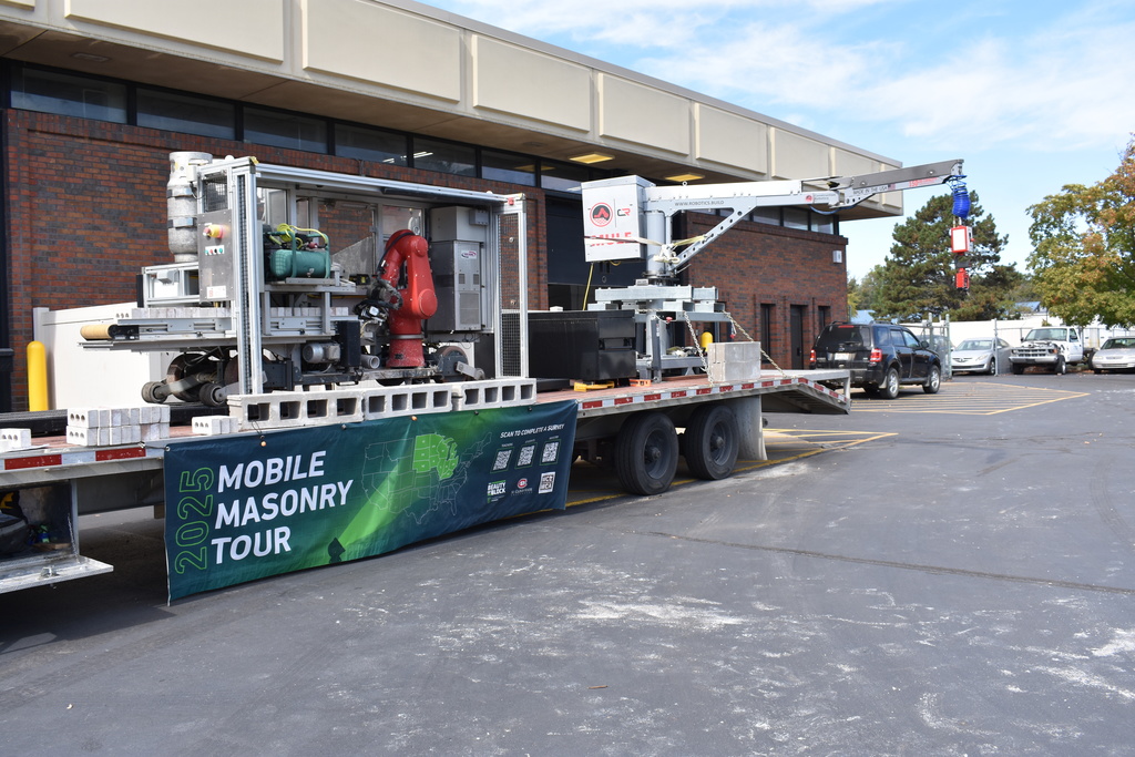The mobile masonry tour trailer