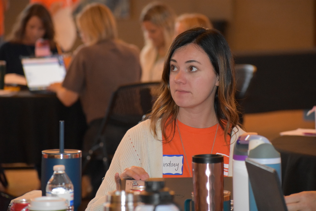 A literacy coach listening in 
