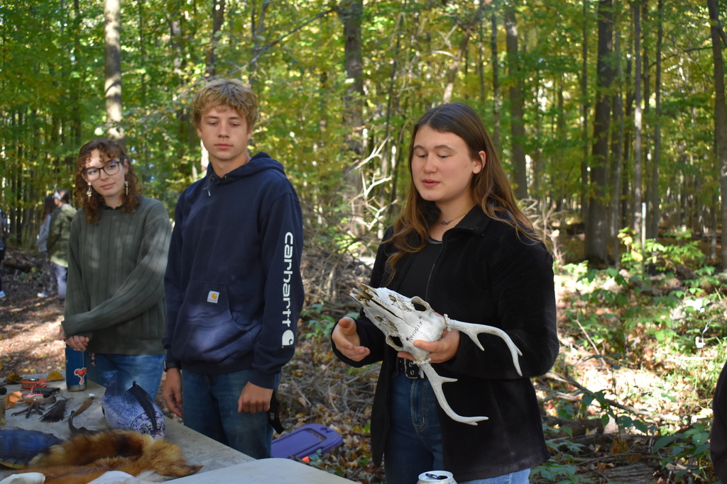 TECH Students giving a demonstration
