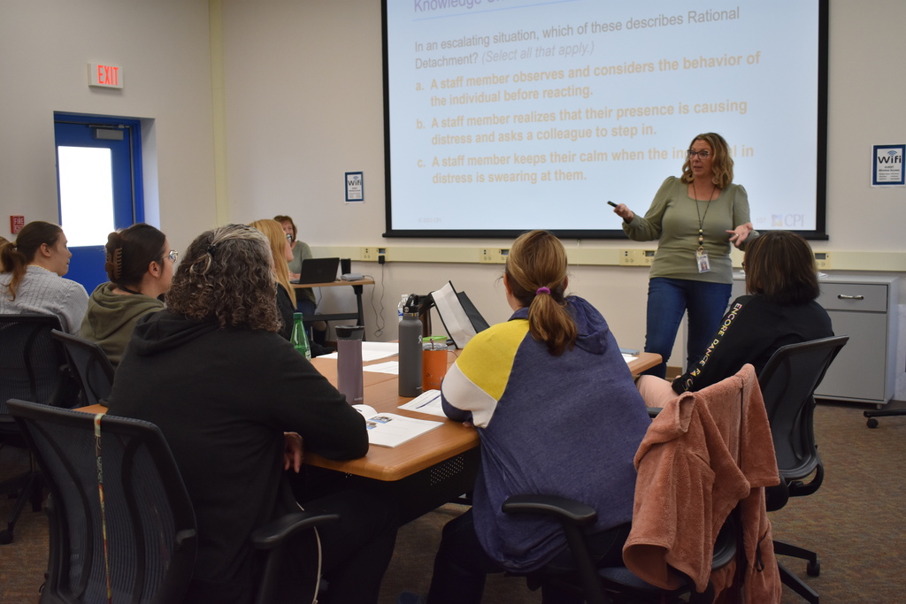 Julie VanBlack leading a session