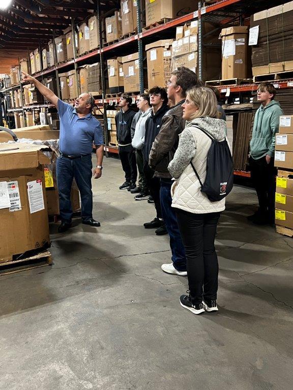 Clinton students at GLOV 3 on a tour