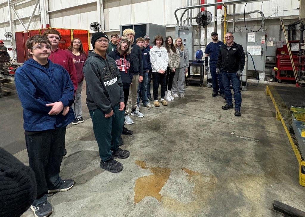 Britton Deerfield students at Axis Engineering