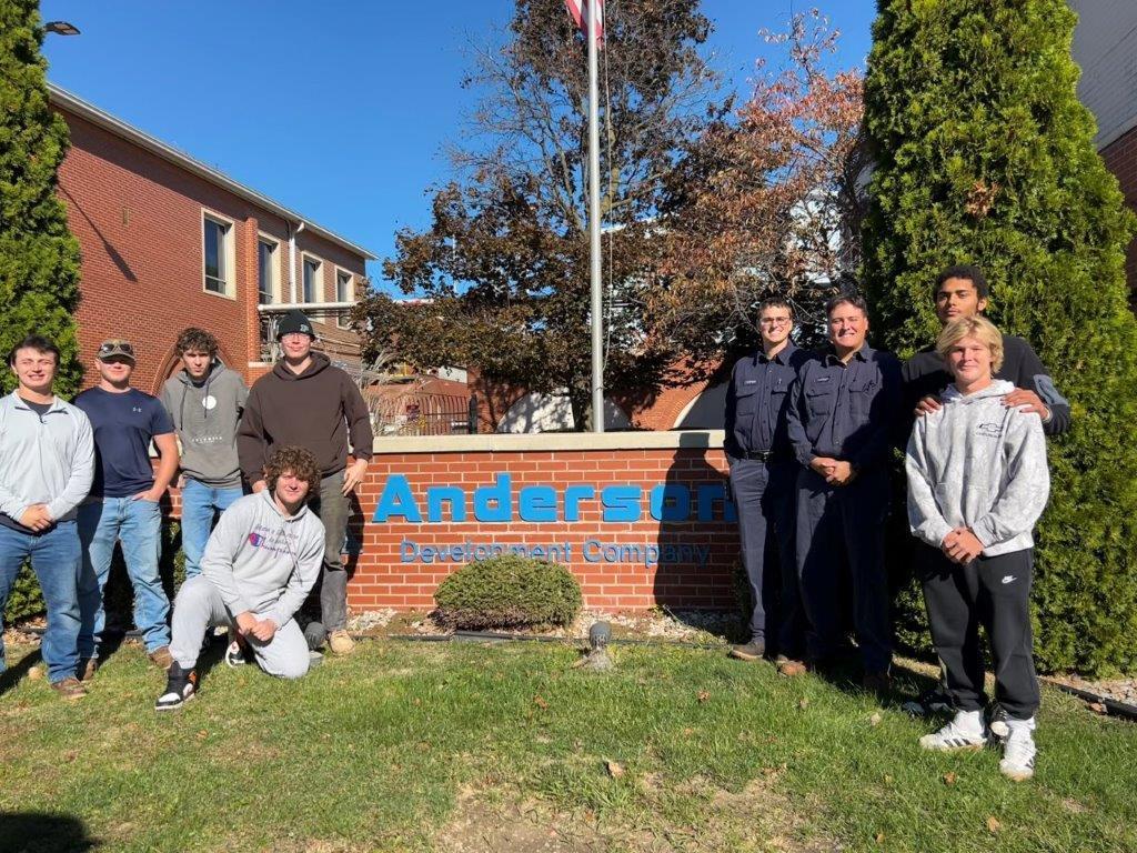 Hudson students at Anderson Development