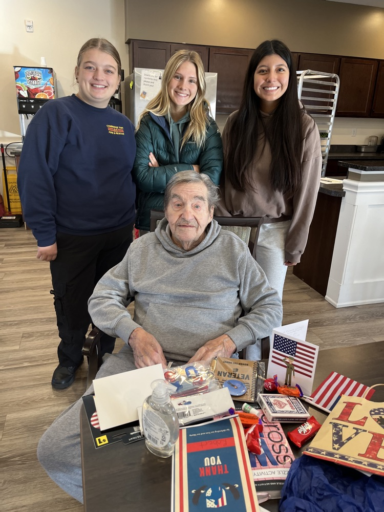students with veterans