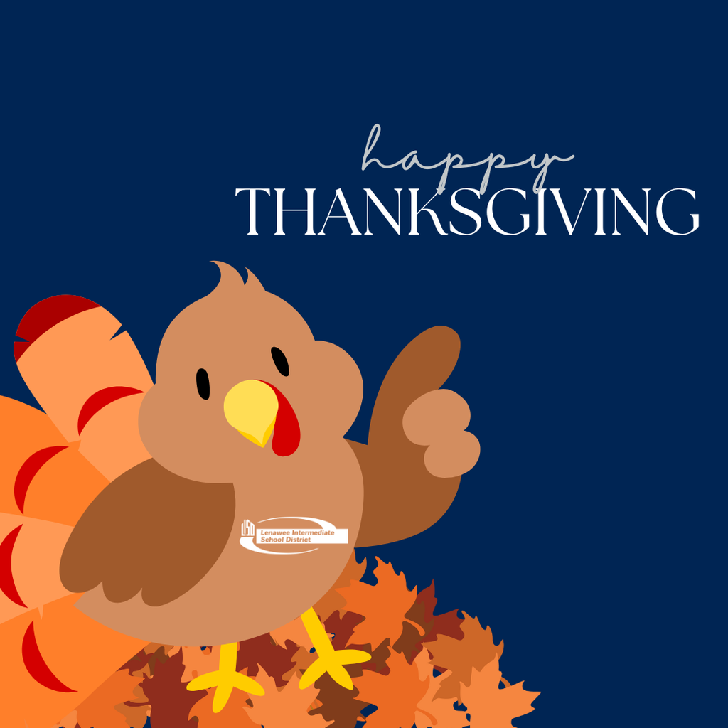 A Happy Thanksgiving Graphic with a turkey that says happy thanksgiving
