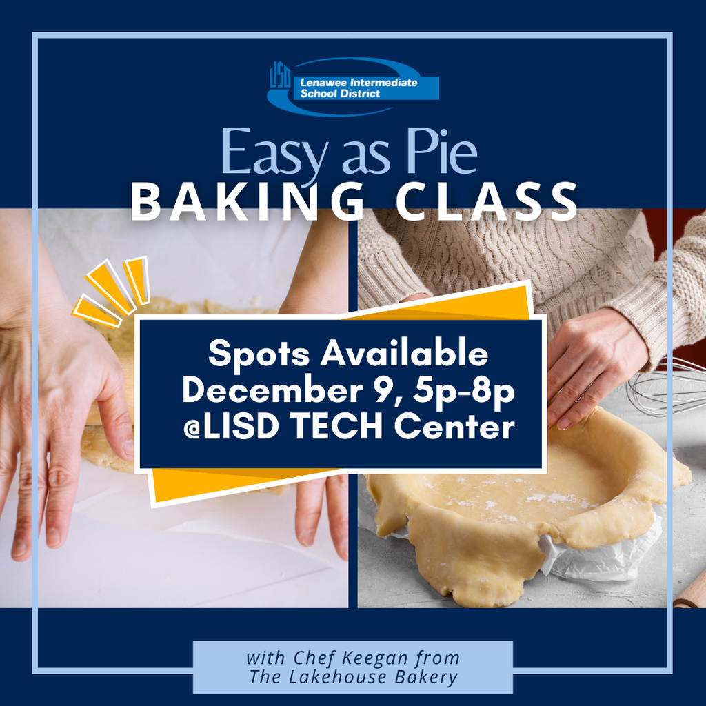 graphic for the Easy as Pie baking class