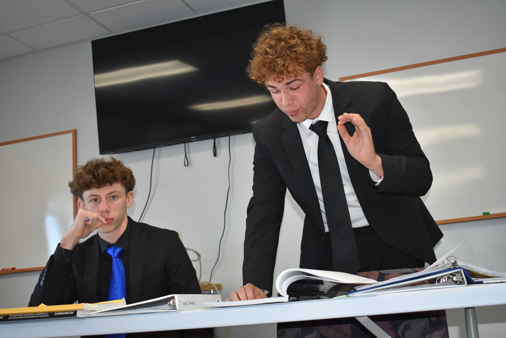 Student making an argument