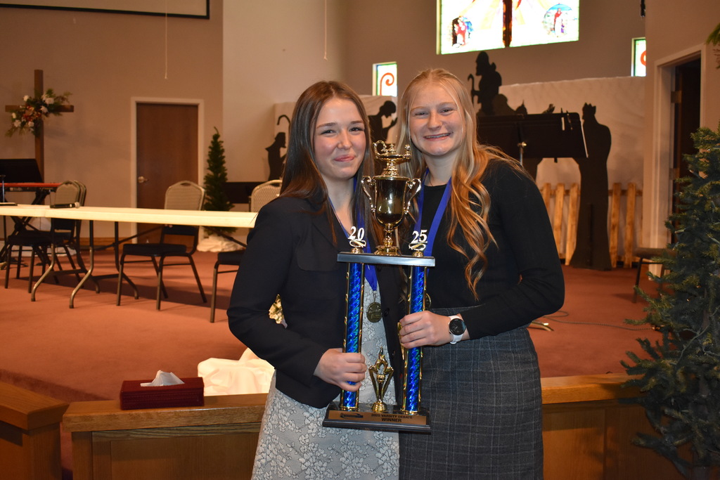 Hudson's first place varsity winners