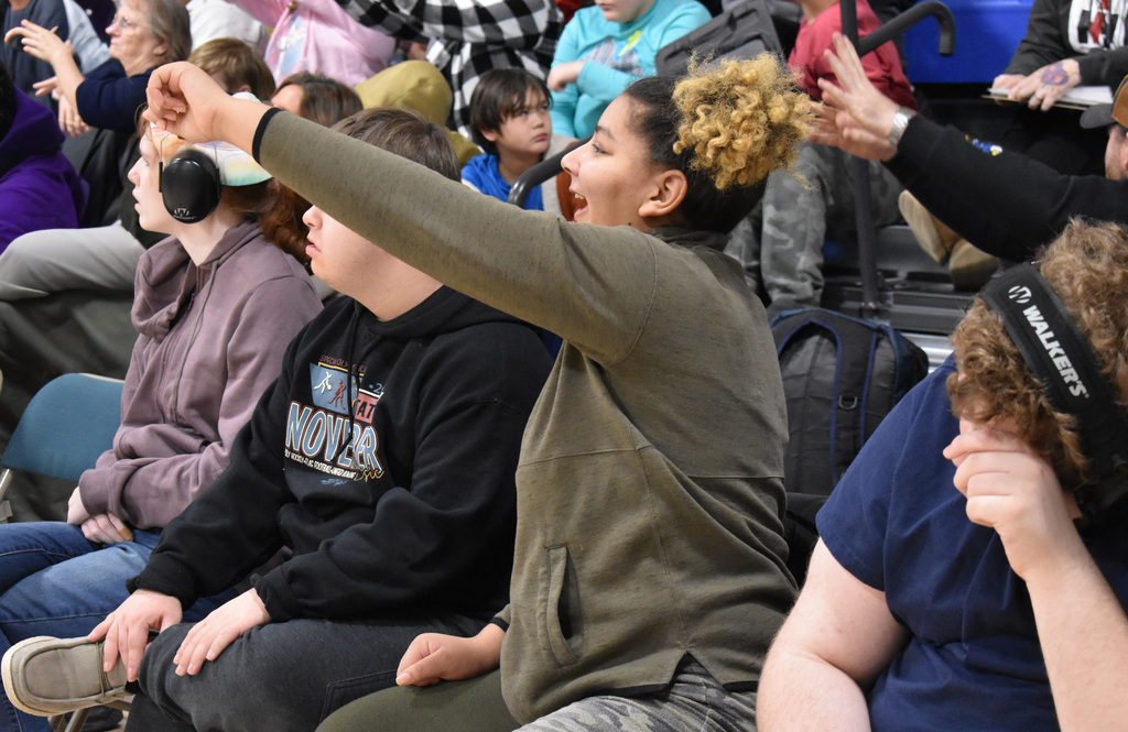 Student "throwing soap" during the magic portion