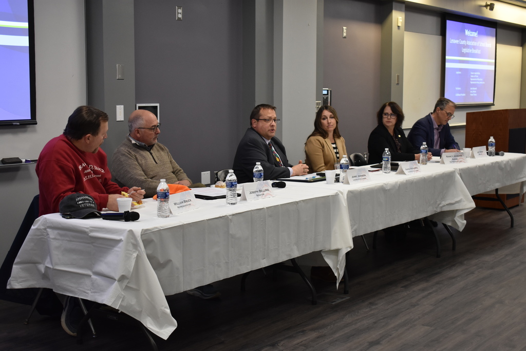The panel addressing the group