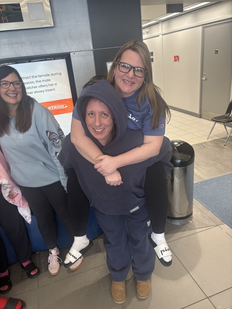 staff member piggy back ride