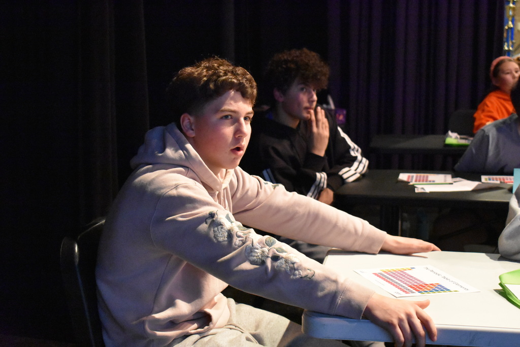 Two students deep in thought about the question