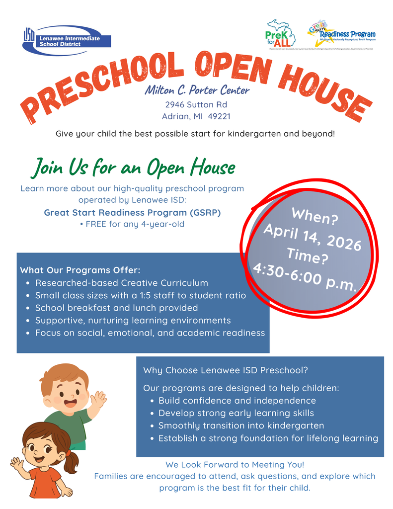 LISD Porter Center Preschool Open House 