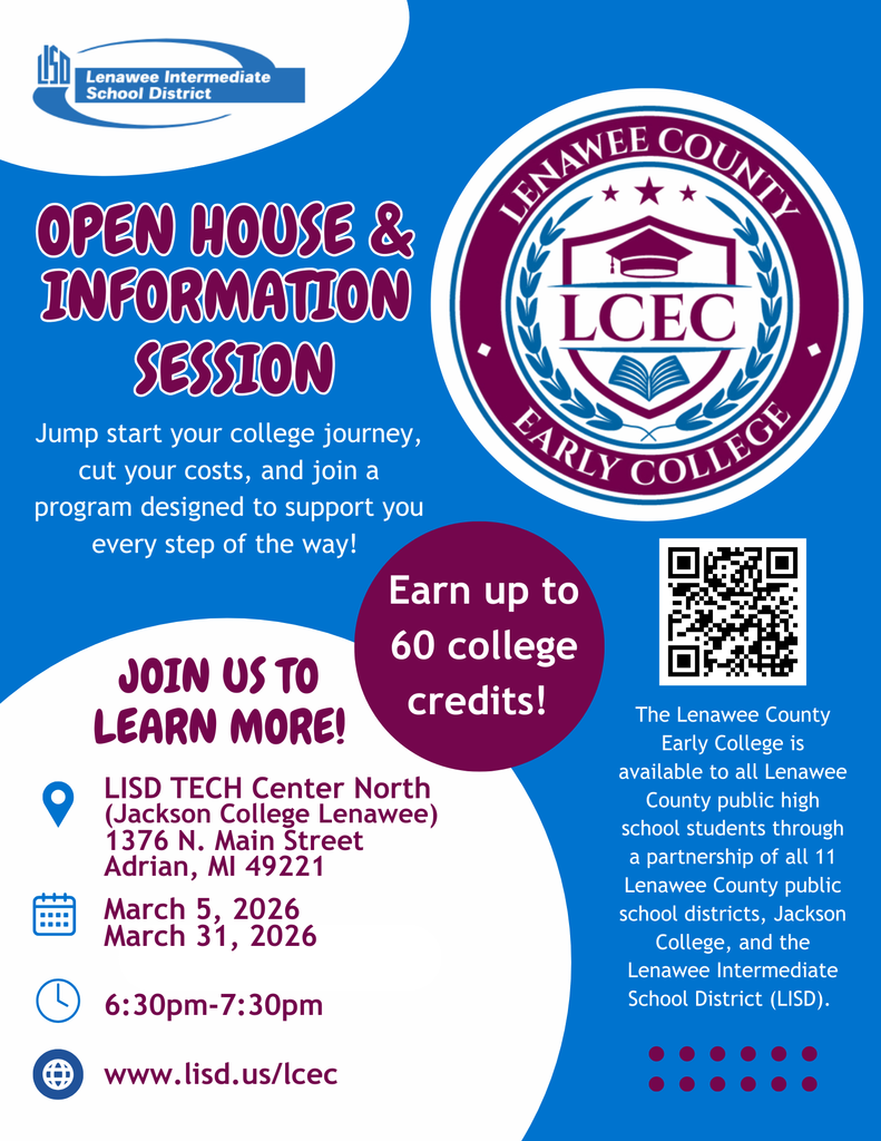 LCEC Info Night flyer