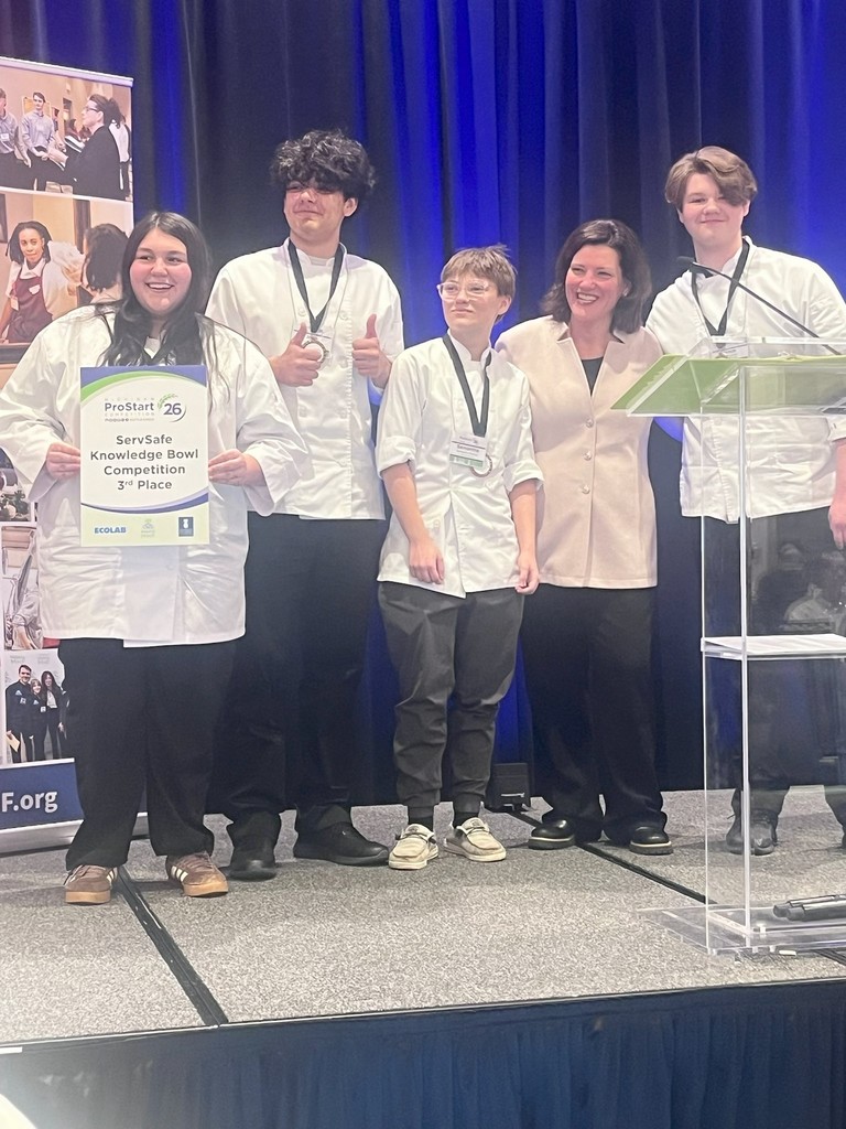 Culinary awards on stage