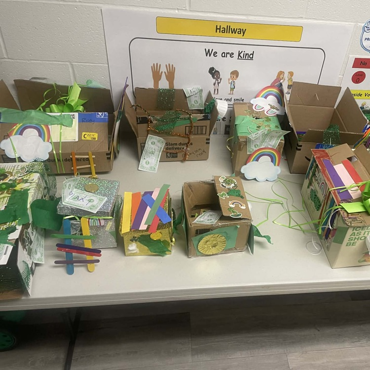 Leprechaun traps our preschoolers made