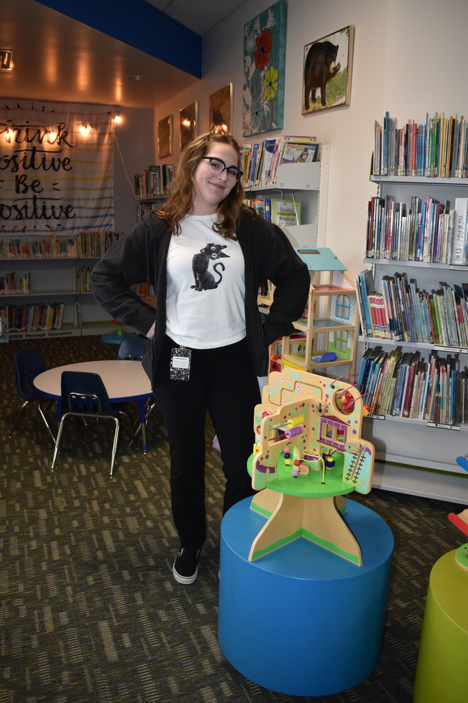 A staff member posing for the camera