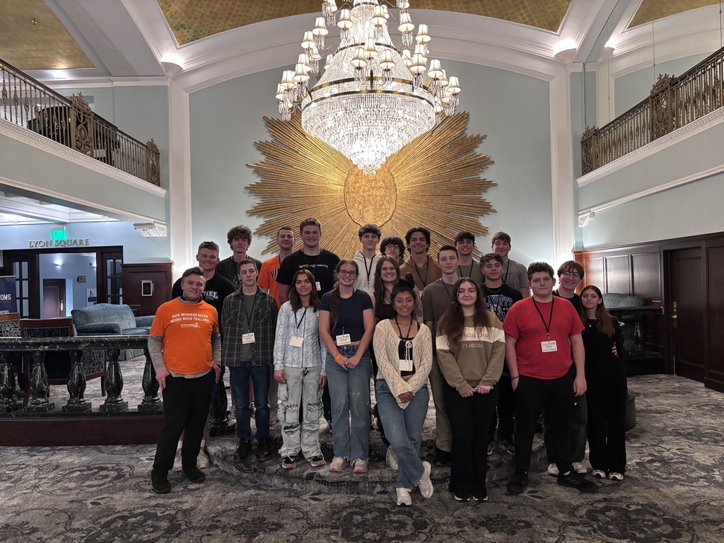 Students at Amway Grand hotel.