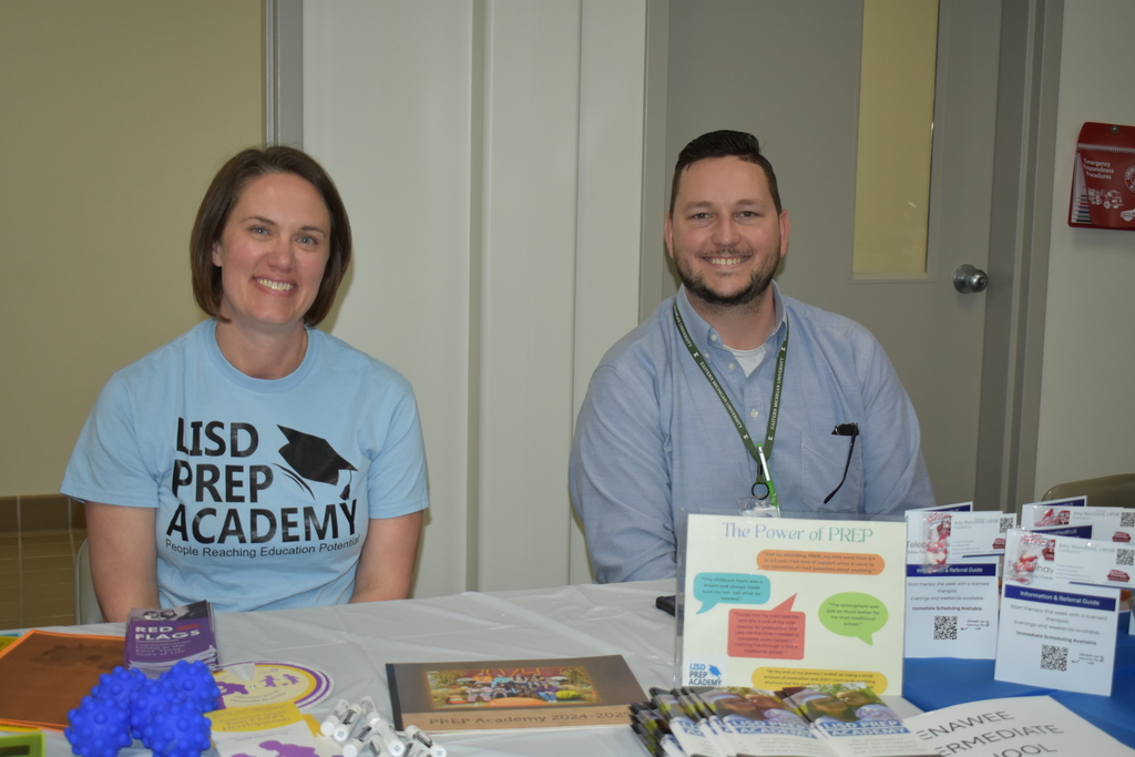 Sarah and Bennett from the LISD PREP Academy