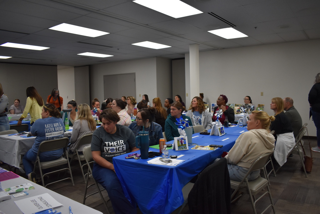 A crowd of people at seats during the event