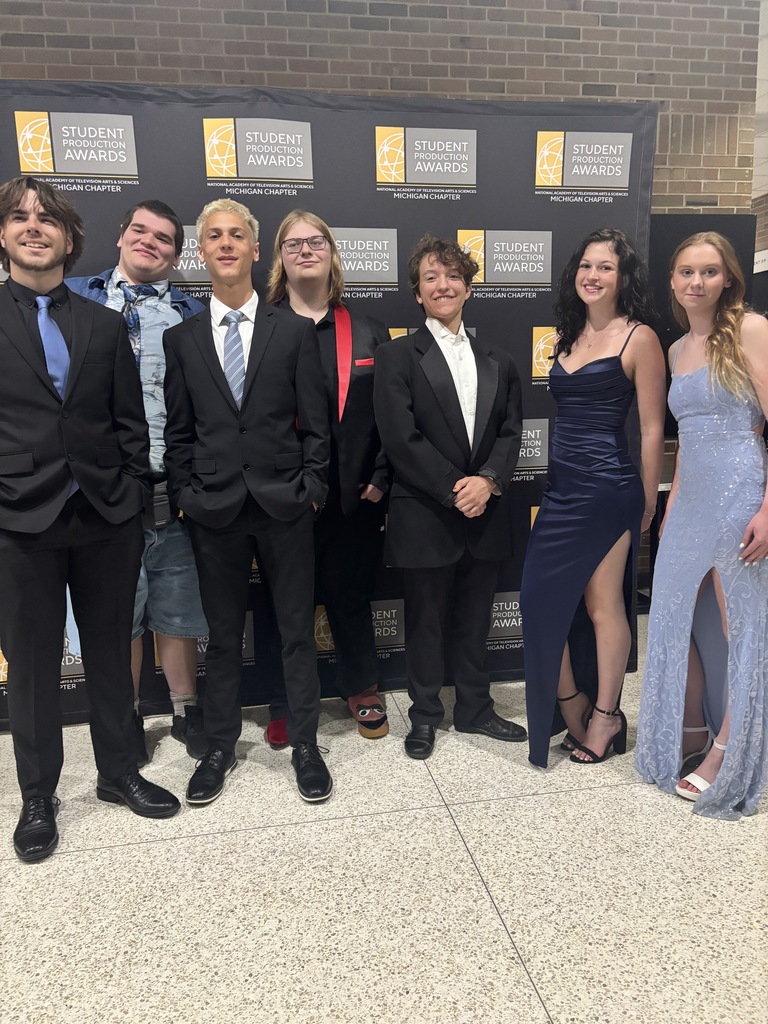 Students posing together at the event