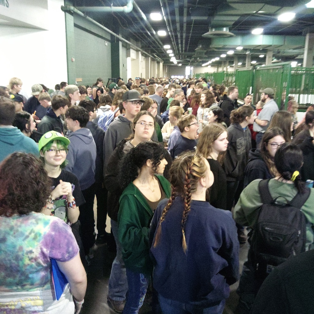 Crowded Livestock Pavilion