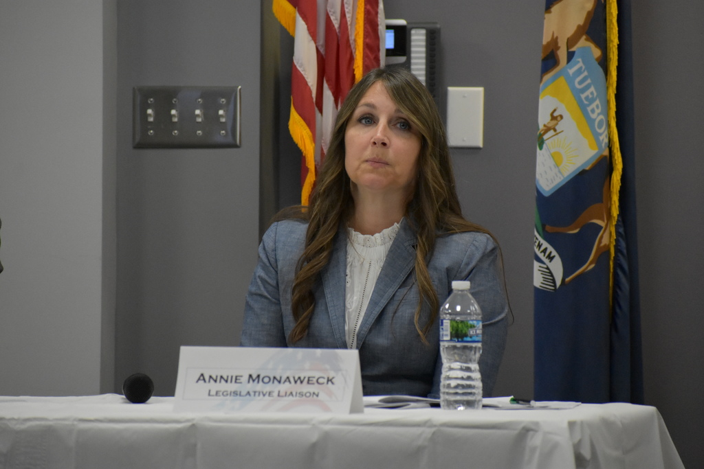 Annie Monaweck at her seat