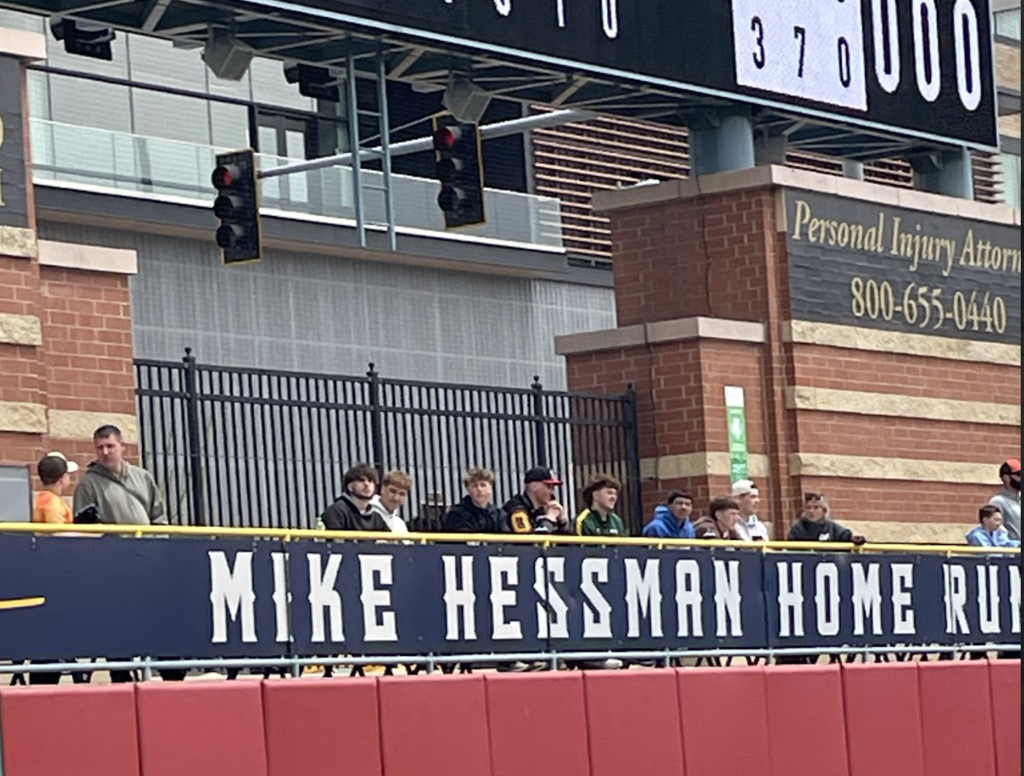 Students Enjoying Baseball Game