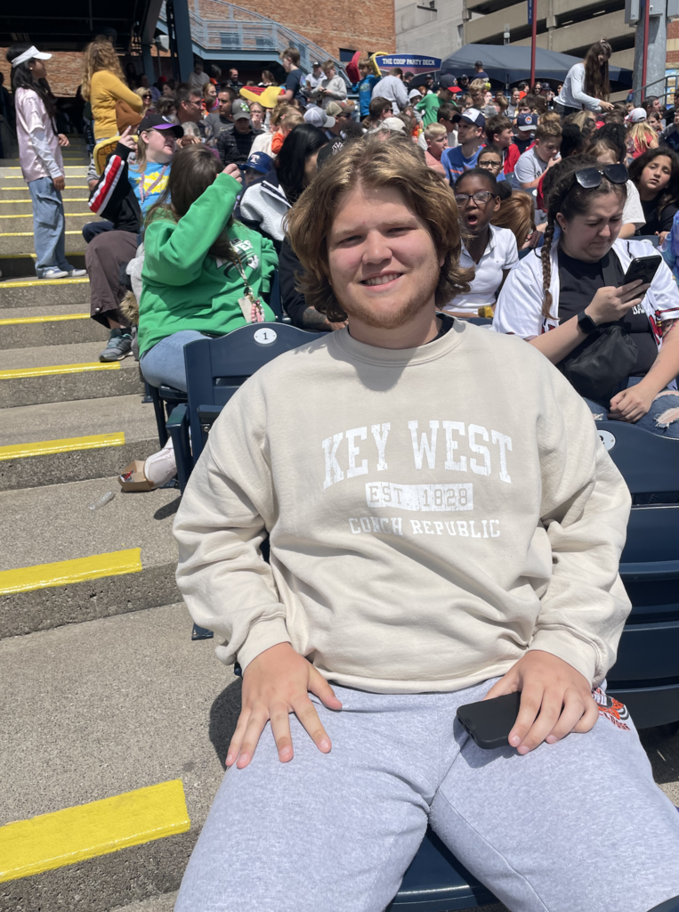 Students Enjoying Baseball Game