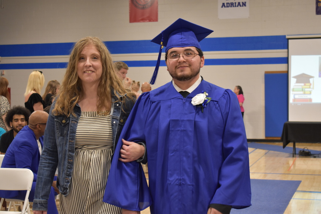 A graduate and his teacher