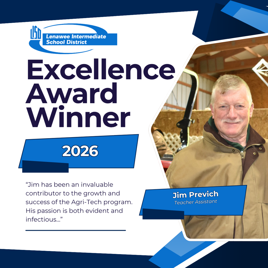Excellence Award winner graphic featuring Jim Previch's photo