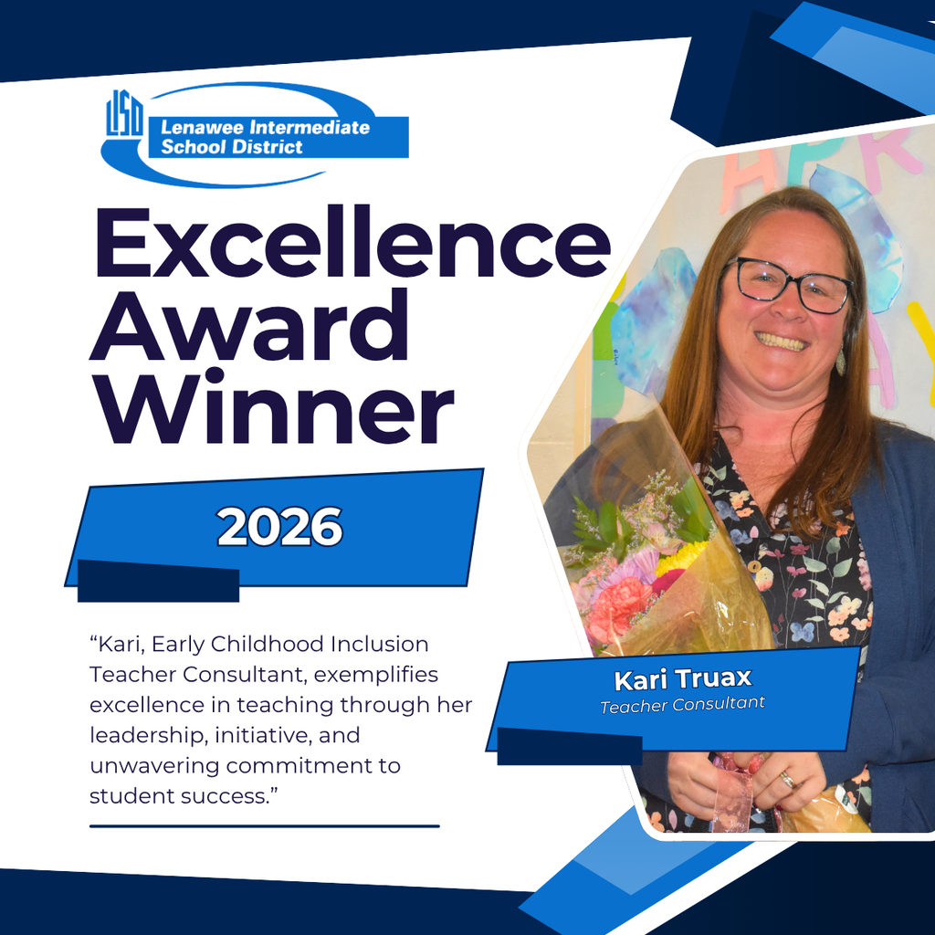 Excellence Award Graphic featuring Kari Truax's photo