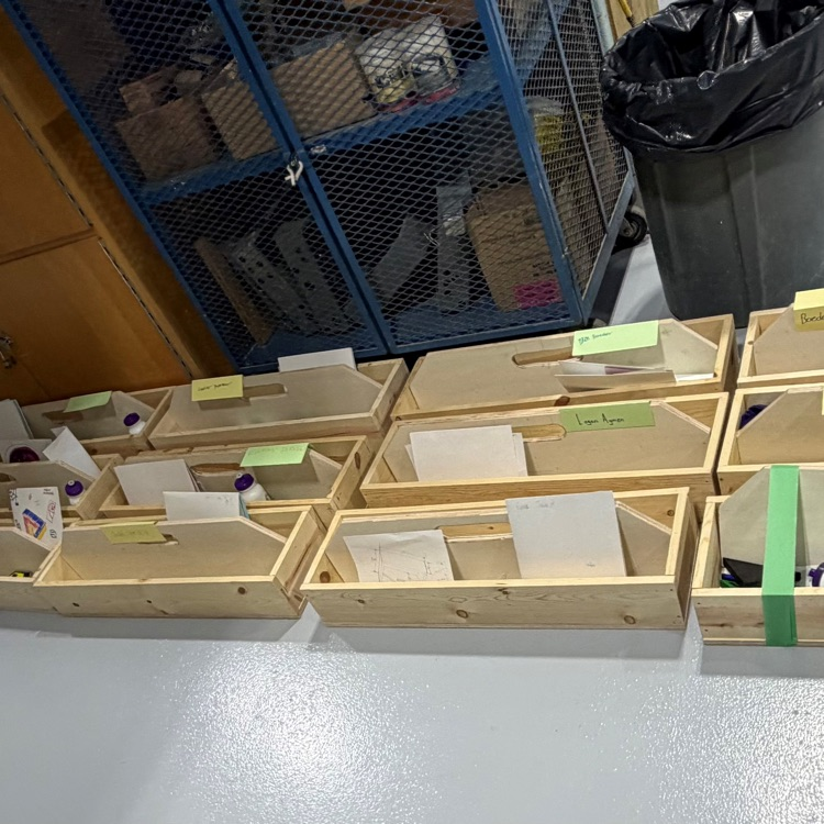 tool boxes that kids worked on at camp