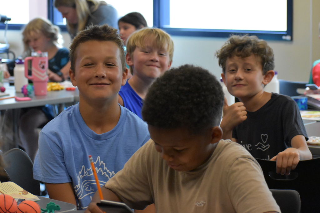 A few students posing for a photo
