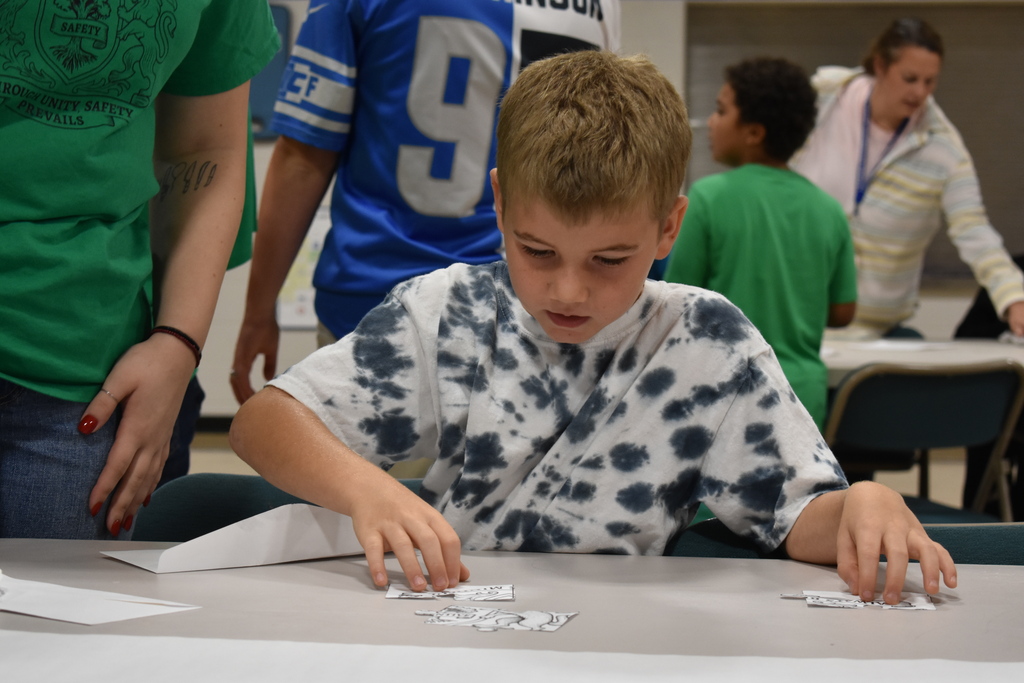 A student trying to put his puzzle pieces together