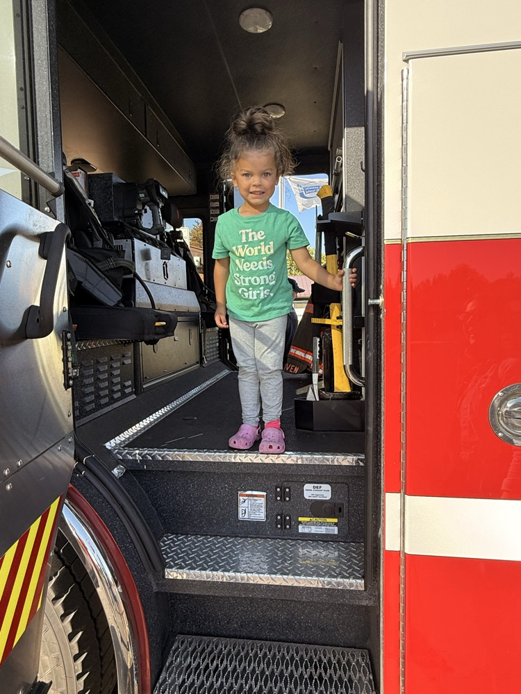 girl on truck