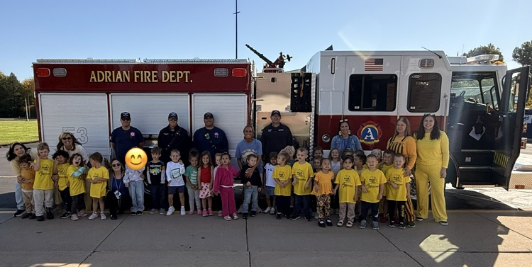 class picture with fire truck
