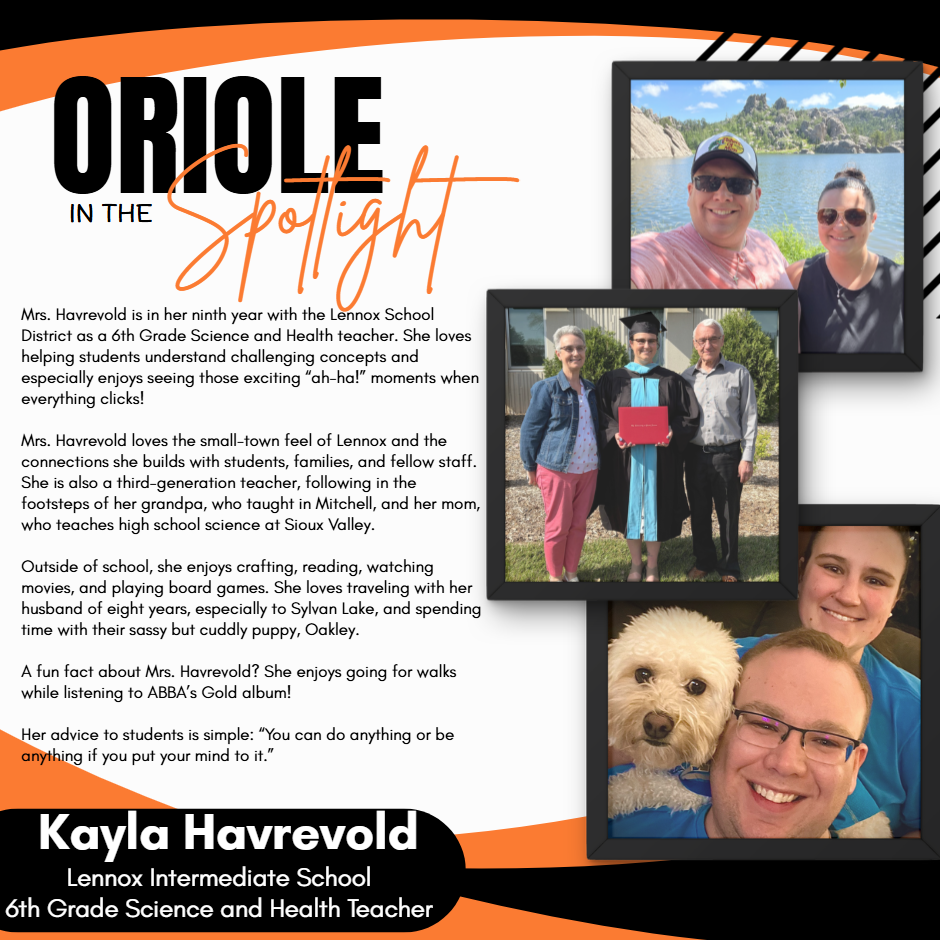 Oriole in the Spotlight: Mrs. Havrevold