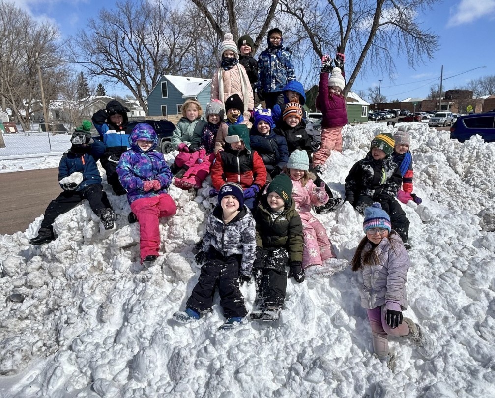 kindergarten snow recess