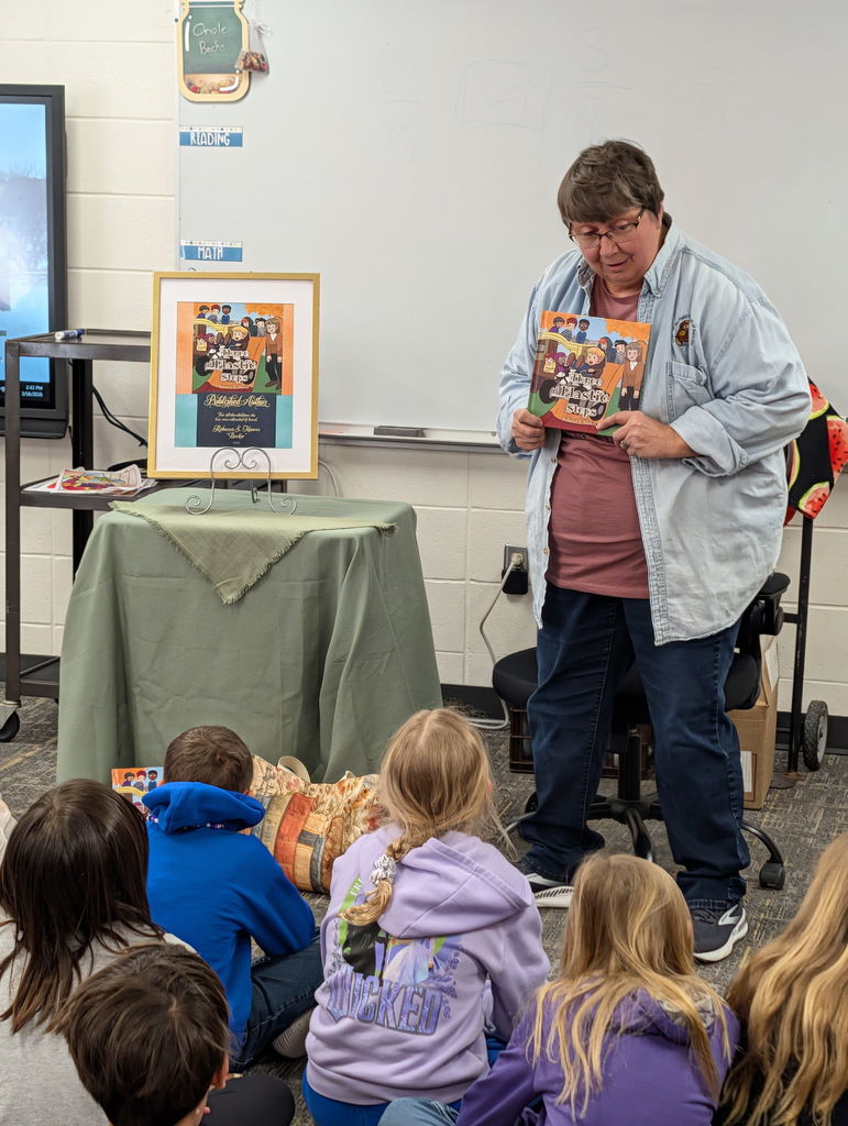 Author Beckie Reads Book to Elementary