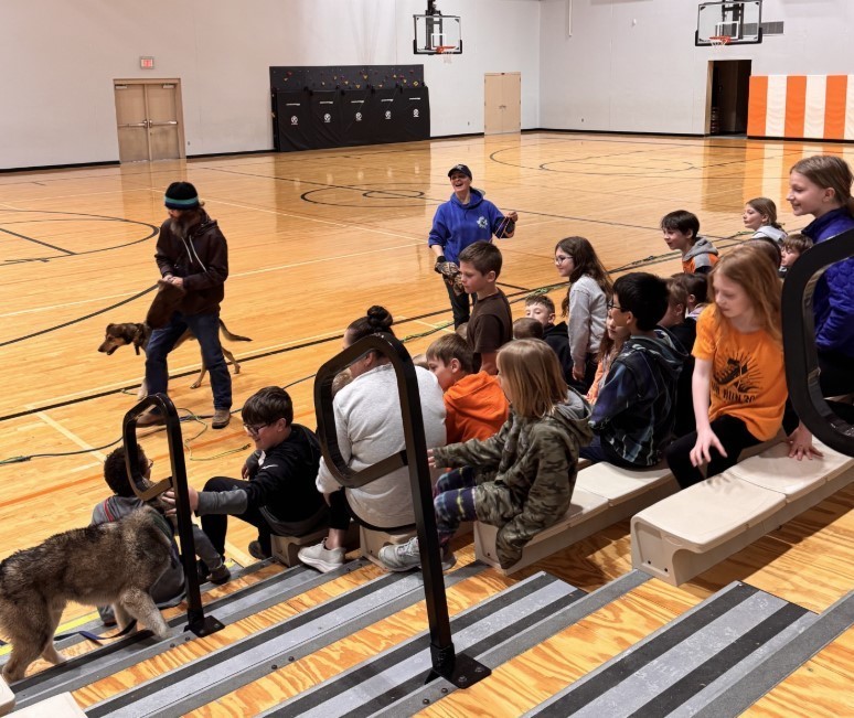 Dog Sled Visitors Lennox Elementary