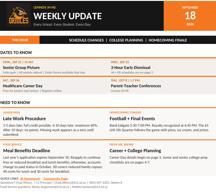 Weekly Update