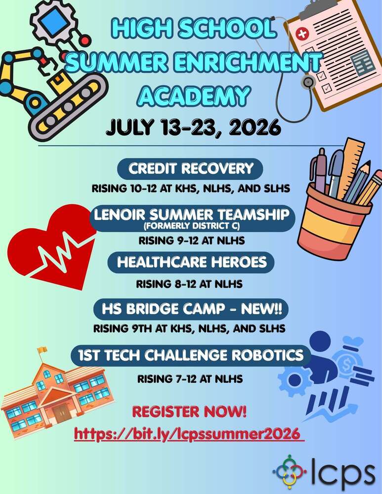 a flyer describing all of the summer program opportunities