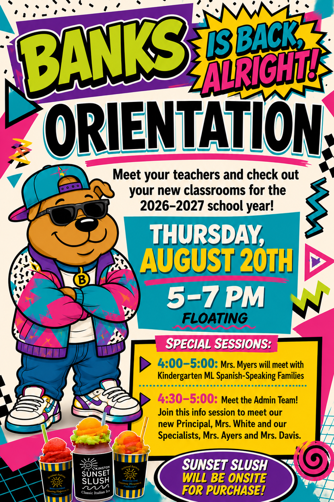 Orientation on Thursday, August 20 from 5-7 PM