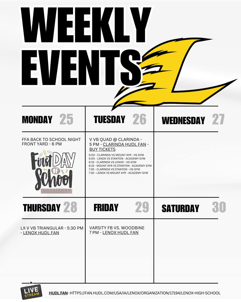August 25th Events