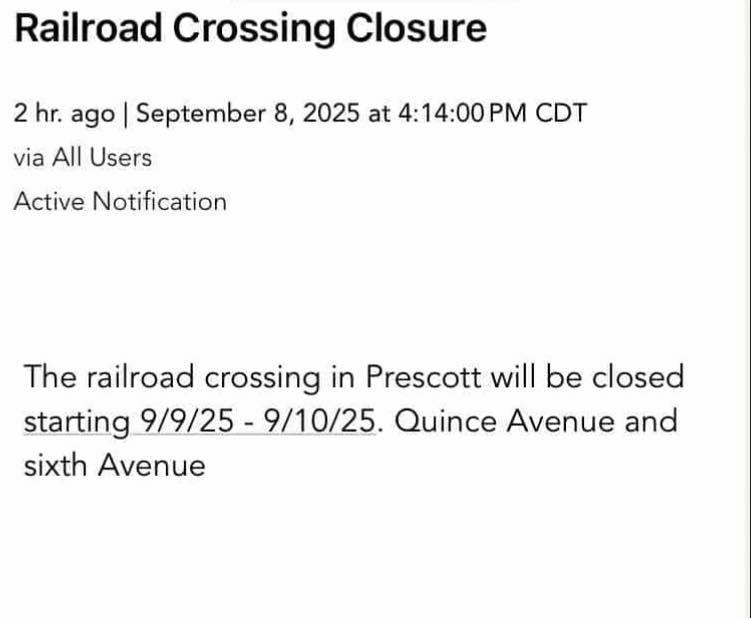 RR Crossing Closure