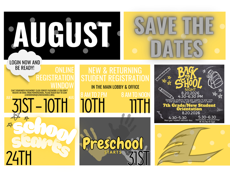 Save the dates - August