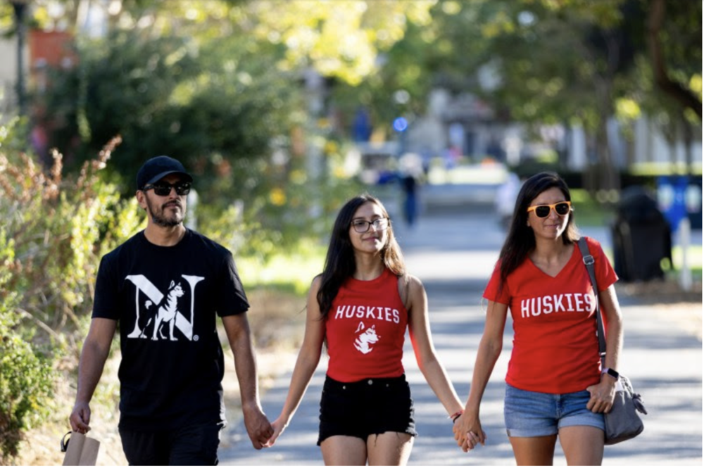 Northeastern University’s co-op program and mobility through its global campus network are major draws, incoming students and parents said. Photo by Ruby Wallau for Northeastern University