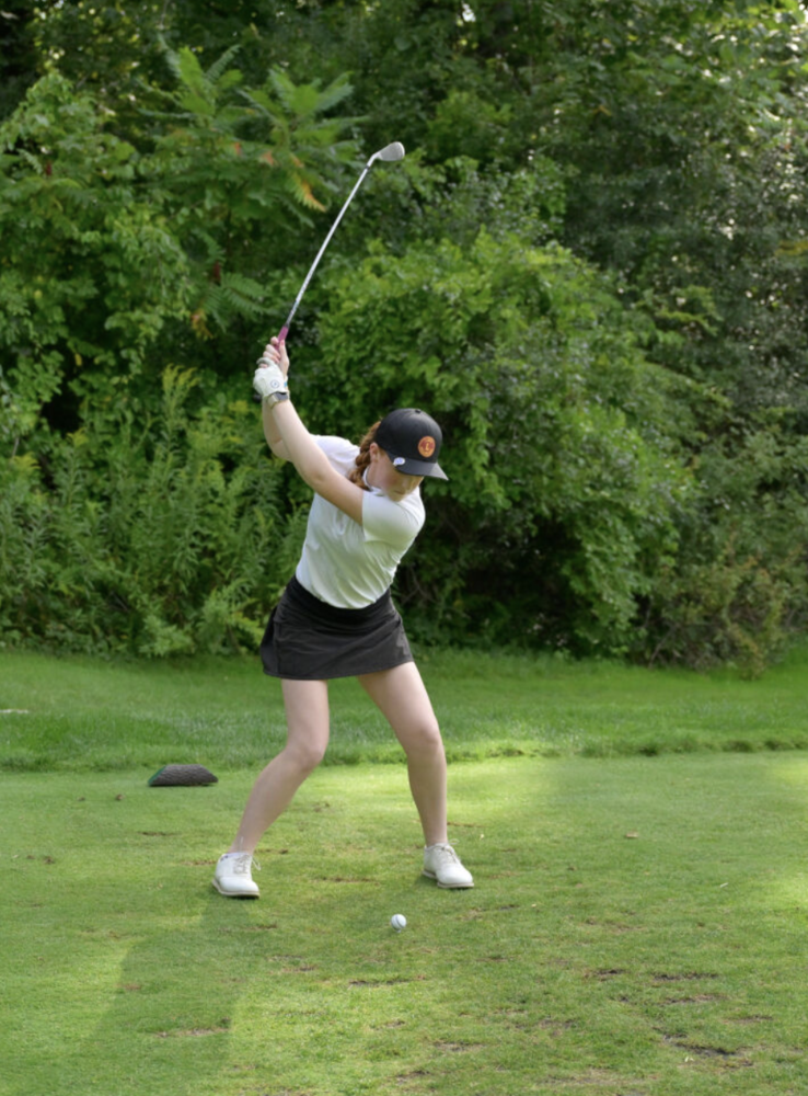 Lenox's Mia Freeman placed 12th at a qualifier this week and will play Monday in the MIAA Girls Golf State Championship.  MARC J. WRZESINSKI — EAGLE CORRESPONDENT